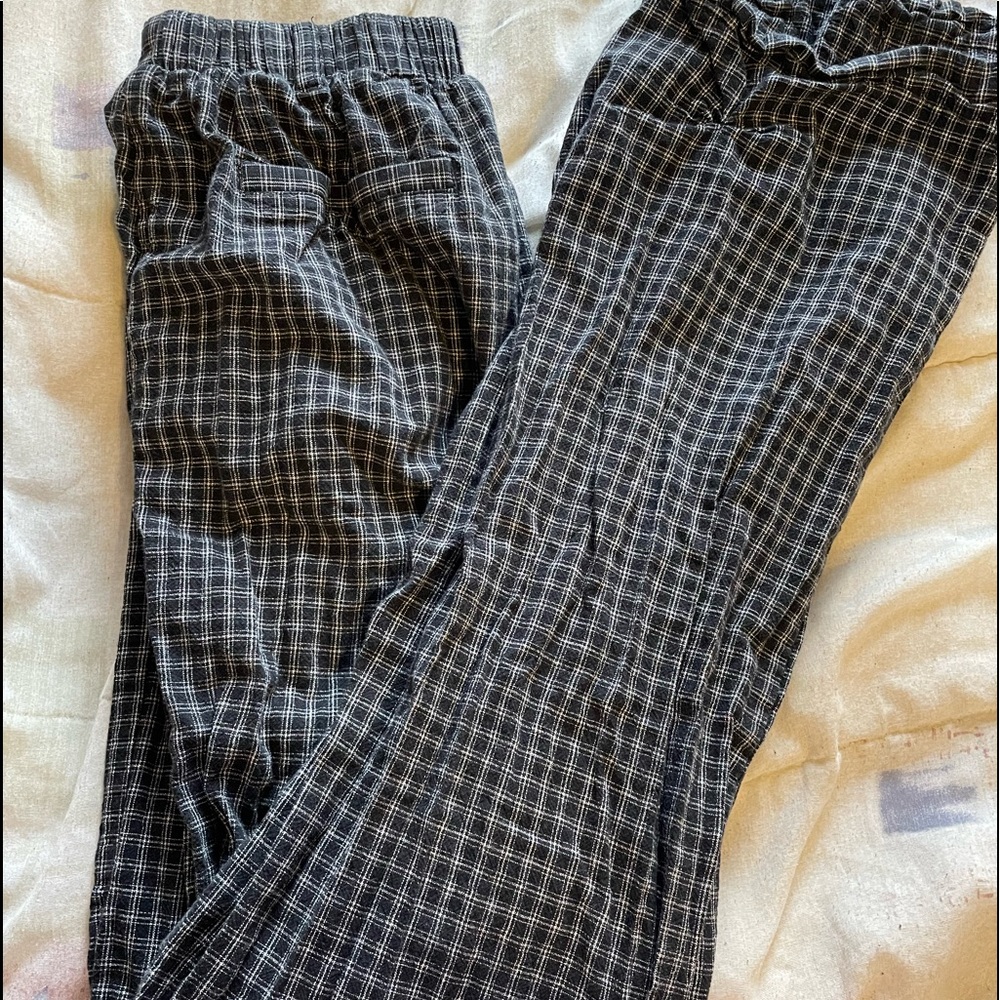 Black & White Plaid Pants.